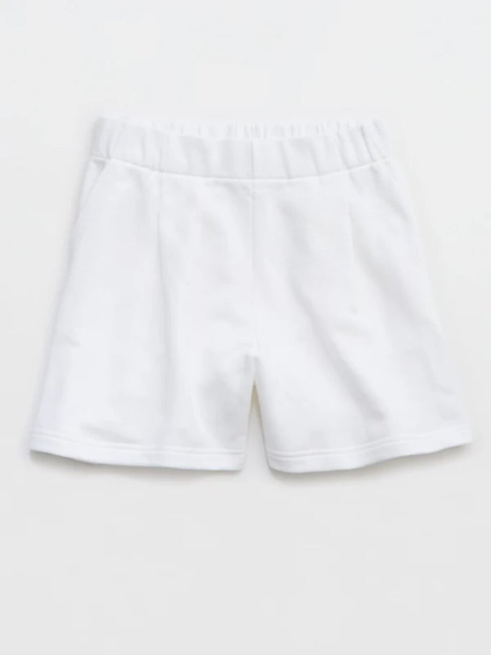 aerie White New Heights Trouser Fleece Shorts/NWT/XL